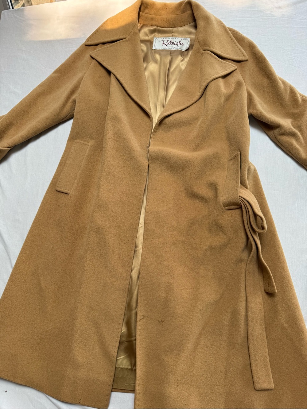 Rhapsody Camel Belted Trench Coat